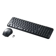新品 マウス付きワイヤレスキーボード ブラック サンワサプライ SKB-WL25SETBK