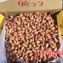 新豆八街産落花生QなっつQナッツ1000g +α 加熱調理用 ピーナッツ料理・製菓材料として　味噌ピーナッツ、塩ピーナッツ、茹で落花生、落花生餅、炊き込みご飯、あんこなど