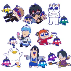 【中古】キーホルダー・マスコット(キャラクター) 全8種セット 「銀魂×大川ぶくぶ オシャンティ ラバーマスコット」