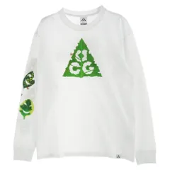 NIKE ナイキ HJ0803-121 ACG プリント ロングスリーブ Tシャツ ホワイト ホワイト系 S【新古品】【未使用】【中古】