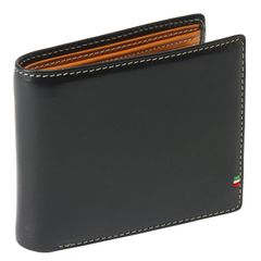 新品 [ゴルベ] イタリアンレザースマート二つ折り財布 (ブラック)