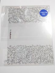 新品未開封　下敷き　ホリデー　シルバー　メリリー　L　サイズ　ポケット付メモ　ノート用　ロルバーン　Rollbahn　文具女子博　イベント　限定