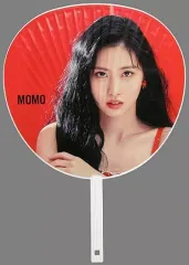 【中古】うちわ(女性) モモ うちわ(RED) 「TWICE WORLD TOUR 2019 ”TWICELIGHTS” IN JAPAN」 FC会員限定