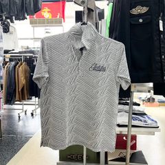 残り1点‼️gotcha golf ガッチャ　ゴルフ⚫︎半袖　テクスチャー　ジャカード　ポロシャツ　グレー