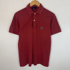 FRED PERRY フレッドペリー ポロシャツ 半袖 刺繍ロゴ レッド Sサイズ メンズ 古着 モード ストリート