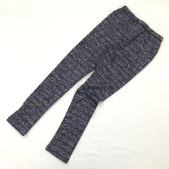 キッズレギンス　のびのびらくらく（2点￥800）（80cm）《Nom Shop》ボーダー柄　パープル（90100278）