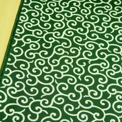 約110×50cm　和柄 唐草 からくさ シーチング生地 35064-3A  グリーン　生地 布地 布 ハンドメイド
