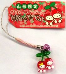 ご当地キティ Hello Kitty 伊豆限定 やまももバージョン ストラップ