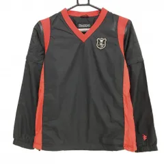 カッパ 2WAYスニード 黒×レッド 裏メッシュ ブルゾン Vネック レディース M ゴルフウェア Kappa