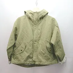 ◇ earth music&ecology カジュアル フード付き ナイロン レース 長袖 ジャンパー サイズF カーキ レディース E 【1310300045304】