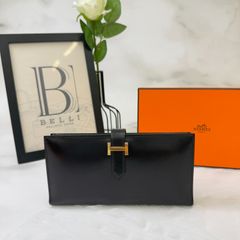 ⭐️ 美品 エルメス ベアン スフレ 二つ折り長財布 エプソン ブラック 鑑定済 HERMES エルメス 二つ折り長財布 Bearn Souffle ベアン スフレ