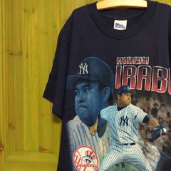 USA製 アメリカ製 MADE IN USA  MLB メジャーリーグ　メジャーリーガー New York　Yankees ニューヨークヤンキース 伊良部秀輝 プロ野球　ベースボール  タグ付き　未使用品 デッドストック  Tシャツ