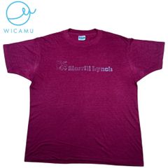 ヴィンテージ Tシャツ 80s 90s USA製 Hanes メリルリンチ XL シングルステッチ 古着