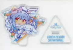 【中古】アクリルスタンド・アクリルパネル 兎田ぺこら＆シナモロール さんかくアクリルスタンド 「バーチャルYouTuber ホロライブ×サンリオキャラクターズ」