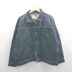 ◇ ⊇ BONLE CILLボンルシール インディゴブルー 長袖 ジージャン サイズF ダークブルー系 レディース E  【1504240017525】