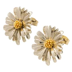 【ゴールド×ピアス】[Cream dot. クリームドット公式] ピアス レディース 大ぶり 低アレルギー スタッド 大きめ 存在感 フラワー 花 デイジー 大人 可愛い  