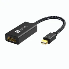 【特価セール】Mini DisplayPort to HDMI 変換アダプタ【4K@60Hz/20cm】Thunderbolt to HDMI Apple Mac MacBook Air/Pro iMac Surface Pro/Dock対応 Minid