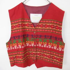 ベネトン UNITED COLORS OF BENETTON ヴィンテージ ベスト ジレ 42 刺繍 レディース [a956956ss]