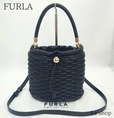 FURLA フルラ 2wayバッグ ミオニード バケットバッグ ミニ ブラック レザー 袋付 中古