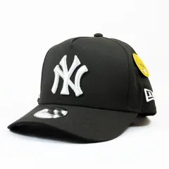 【ニューエラ正規品】KIDS 子供用 ニューエラ 帽子 キャップ Youth 9FORTY A-Frame Black & White ニューヨーク・ヤンキース クーパーズタウン ブラック(商品番号：14325193)