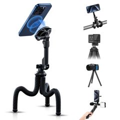 [Special Price] Vlogging, Photo, Video, Selfie Camera Tripod, 1/4"-20 / Suitable for Cameras, Pro, Android/Go & Plus, Video Calls, and More, iPhone Max 13, 14, 15, 16, Wrap-around Flexible Mini Portable Tripod, Smartphone Photography Stand