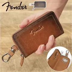 ☆ Fender キーケース Fender フェンダー キーケース 500 メンズ スマートキーケース キーホルダー キーリング お財布 さいふ メンズキーケース サイフ 財布 ラウンドファスナー スマートキー 本革 レザー 革 鍵 キー ファスナー 4連