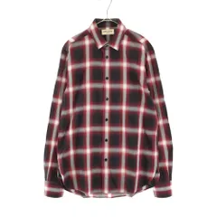 SAINT LAURENT PARIS (サンローランパリ) 14AW オンブレチェック総柄ロングスリーブシャツ レッド 340855 Y854Fのサムネイル