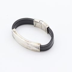 CUSUKA(クシュカ)正規品/本革ブレスレット(黒色)/銀製/SILVER/ - メルカリ