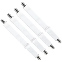 シーツ固定 4本入 滑り止め 布団 ズレ防止クリップ 布団 シーツ ソファー 220cmまで伸べる！ずれ落ち防止 クリップ シーツ クリップ ずれ防止 ズレ防止 ずれ防止 布団カバー アイロン台カバークリップ LIHAO