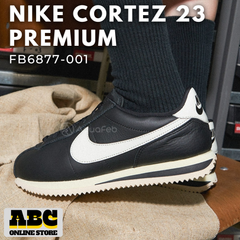 [ナイキ] コルテッツ 23 プレミアム [W CORTEZ 23 PREMIUM] ブラック/アラバスター/セイル FB6877-001