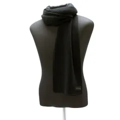 5 PRADA プラダ UMS180 35C ブラック マフラー ストール ウールのサムネイル