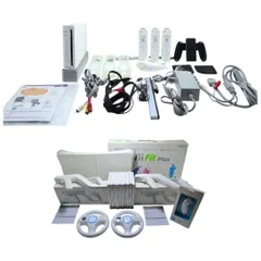 Wii 本体 wii リモコン 3個 wii ザッパー 2個 ソフト 10本wii ヌンチャク 1個 wii fit plus 豪華まとめ売り