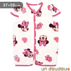un doudou ディズニー スリーパー 37×56cm ニューマイヤー Disney ミニーマウス 2WAY ボタンタイプ カバーオール かいまき 着る毛布 軽い お昼寝 寝冷え対策 防寒 ベビー用品 新品 新生児 NZ1914-G