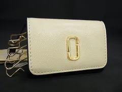 ■新品■未使用■ MARC JACOBS マークジェイコブス レザー 6連 キーケース 鍵入れ レディース アイボリー系×ブラック系 BJ7759