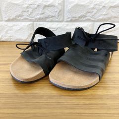 adidas originals アディダスオリジナルス ADILETTE ANKLE WRAP アディレッタサンダル サンダル ブラック レディース 24.5cm A-7-4