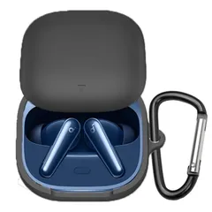 【新着商品】5用保護カバー 保護ケース Liberty シリコンケース 装着充電可能 Liberty 全面保護 Soundcore 落下防止 Soundcore キズ防止 耐衝撃 カバー 防塵 ケース 軽量 用 収納 カラビナ付き(Anker 5 Soundc