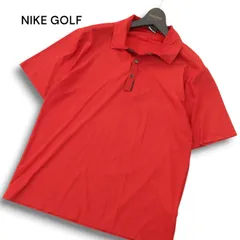 NIKE GOLF ナイキ ゴルフ 春夏 DRI-FIT 吸汗速乾★ 半袖 ポロシャツ Sz.L メンズ 赤
