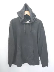 ◇ Θ PUMA プーマ ロゴ刺繍 長袖 プルオーバーパーカー サイズXL ブラック レディース メンズ E  【1505290031820】