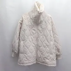 ◇ ⊇ GRL グレイル 長袖 中綿ジャケット サイズM ホワイト系 レディース E  【1504240027418】