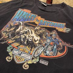 【バイク×ホース】90's Harley Davidson T-shirt