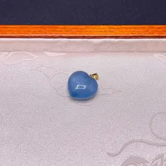 天然美品★【ブルーアクアマリン】★925銀 ハート形ペンダント 天然石B  15.4*16.7*8.4mm ZB9320