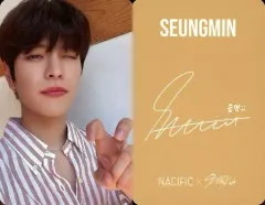 【中古】コレクションカード(男性) Stray Kids/Seungmin(スンミン)/印刷サイン入り/「NACIFIC×Stray Kids」ヴィーガンリップグロウ特典フォトカード