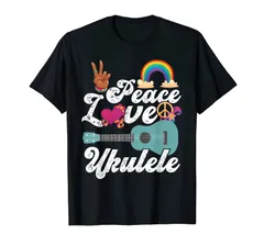 Peace Love ウクレレ Tシャツ