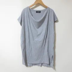 s731　zucca　ズッカ　グレー　チュニック　カットソー　半袖　ロゴプリントのサムネイル