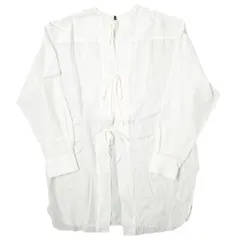 BEAUTY&YOUTH UNITED ARROWS ビューティーアンドユース ユナイテッドアローズ ツイルバックオープンブラウス - ウォッシャブル 1621-162-1685 Free ホワイト 長袖 シャツ トップス g12216