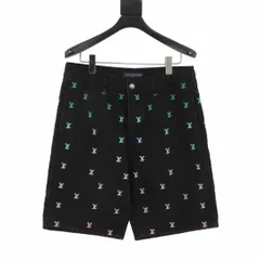 【今日特価】LOUIS VUITTON 2025SS グラデーション刺繍デニムショートパンツ