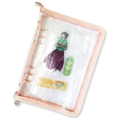 新品 Happy mono アクスタケース アクスタ 収納 ファイル アクリルスタンド 推し活グッズ 推し活 持ち運び オタ活グッズ a5 a6 バインダー 6穴 (A5 ライトオレンジ)