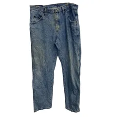 Wrangler デニムパンツ W34 インディゴブルー ラングラー ジップアップ カジュアル ジーンズ アメカジ 古着卸 アメリカ仕入 2508-800