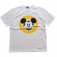 未使用 DISNEY RESORT ディズニー ミッキープリントTシャツ サイズM-L メンズ ホワイト