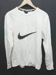 ◇ ⊇ NIKE SB　ナイキ ロゴ　裏起毛 長袖 スウェット　トレーナー サイズL ホワイト レディース P  【1410160010518】